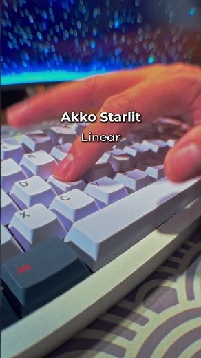 Akko newest creamy switches - Akko Starlit linear