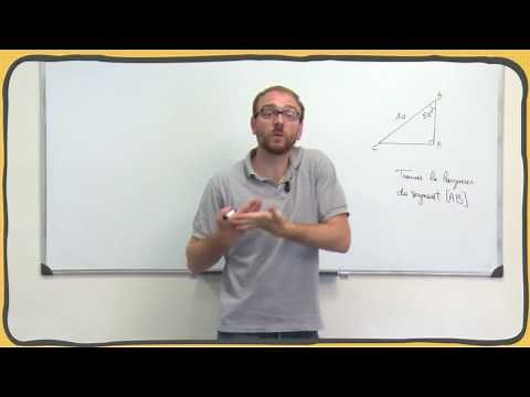 Maths - Cosinus - SInus - Tangente d'un angle aigu