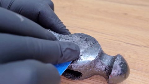 Epic Hammer Restoration: Rust Removal, Etching, & Handle Flambéing for a Stunning Revival!