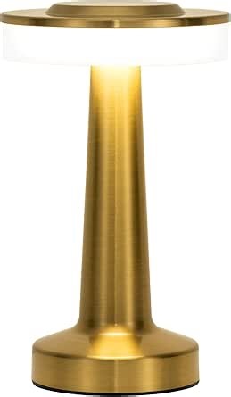 Gold Cordless Table Lamp with Touch Sensor,2800mAH Rechargeable Battery Operated Desk Lamp Up to 60 Hours Usage,3 Color Dimmable Small Portable Bedside Lamps,for Bedroom Nightstand Lamp