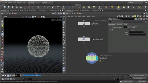 Houdini基础教程（pop粒子模拟）