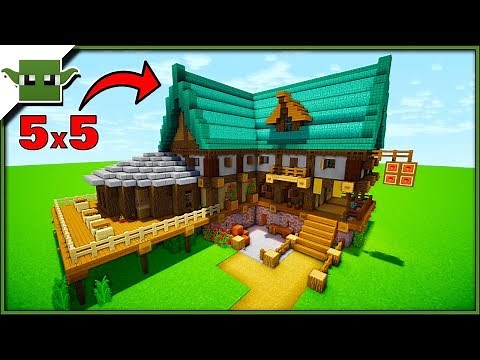 Minecraft Medieval Tavern Tutorial (EASY 5X5 BUILDING SYSTEM)