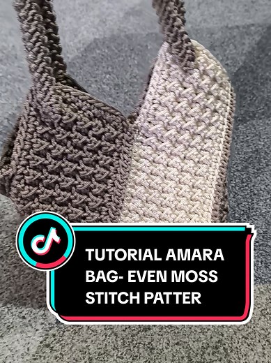 How to Crochet the Amara Bag with Even Moss Stitch