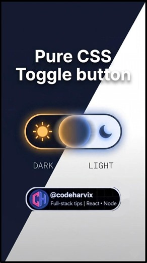 CSS Only Dark/Light Toggle Button 🤩
