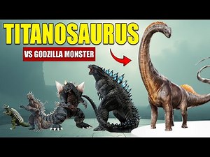 Titanosaurus VS Godzilla Monsters \\ 3D Monster Size Comparison 2025
