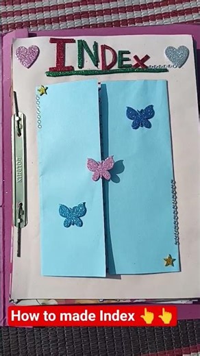 How to made Index 👆👆