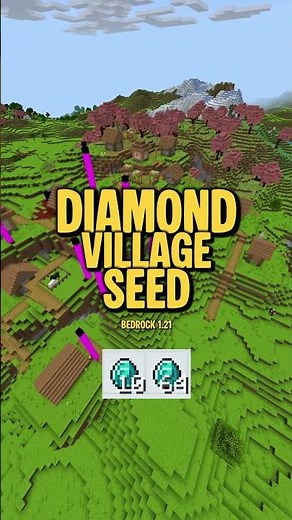 🔥 Ultimate Cherry Blossom Diamond Village Seed For Minecraft 1.21 Bedrock | Seed Minecraft 1.21 |