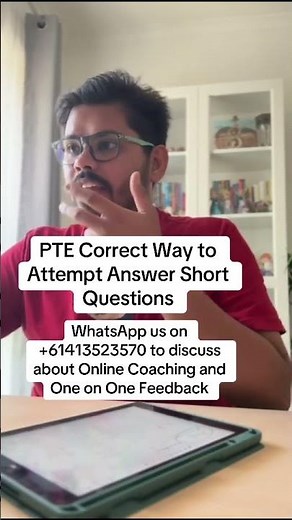 PTE Correct Way to Attempt Answer Short Questions