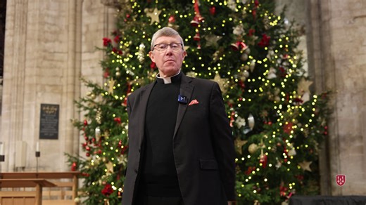 A Christmas message from The Dean, Mark Bonney. Happy Christmas one and all. | Ely Cathedral