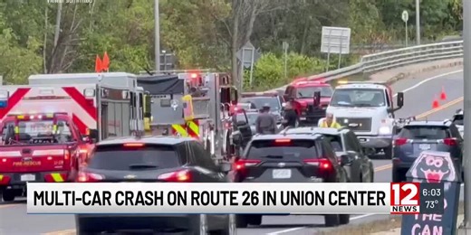 Multi-car crash causes backup on State Route 26