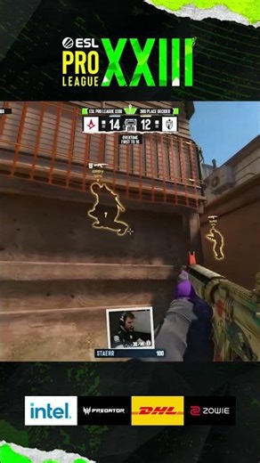 Staehr WINS A BEAUTIFUL 1v2 CLUTCH and steals the round #clutch #esl #epl #cs #cs2