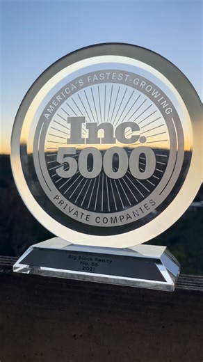 Waking up excellent. 🌅🏆 From Inc. 5000 to Deloitte Fast 500, the Big Block Team has a legacy of fast growth, whether our prior wins as an independent brokerage, or our position today today as part of LPT Realty, the fastest growing brokerage ever. Contact us to find out how we can help accelerate your path at the Big Block Team at LPT. | Big Block LPT Realty