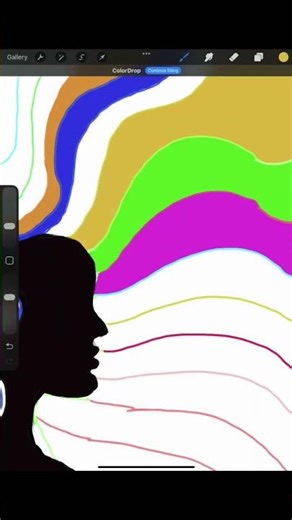 Abstract art in procreate #art #drawing #artist #digitalart