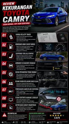 ⚠️ Toyota Camry XV50 Review – Hidden Weaknesses You Need to Know!