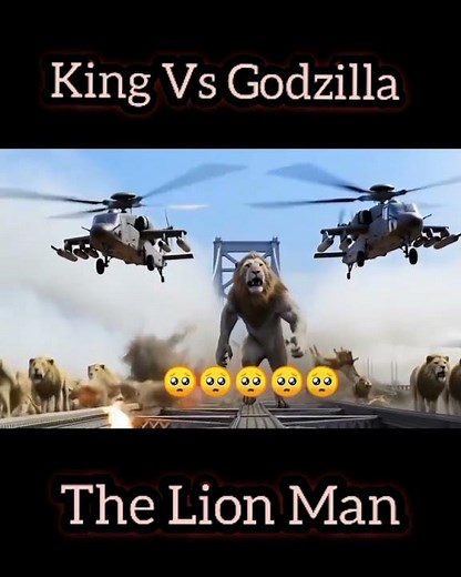 Part 6: King Kong And Godzilla Vs The Lion Man #kingkong #godzilla #lion #godzillavskong