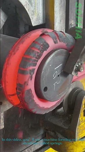 Spring Coiling Process: Red-Hot Metal Shaped into Industrial Springs
