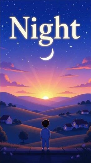 Poem- Night #class3English #englishliterature #cartoon #santoorbook #ncert #kids #singalong