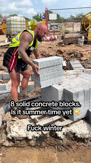 Challenge: Lifting 9 Concrete Blocks This Summer