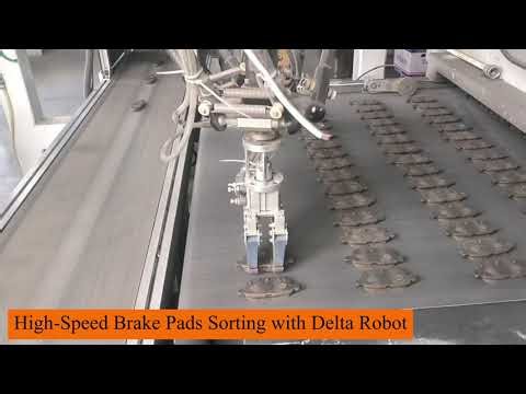 High-Speed Brake Pads Sorting | Delta Robot Pick & Place for Automotive Parts (90 pcs/min)