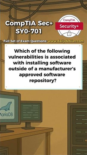 CompTIA Security+ (SY0-701) Exam-Style Practice Question 2026