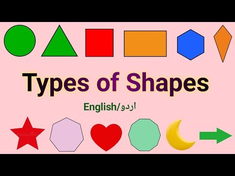 Types of Shapes | اشکال کی اقسام | Shapes Names in English and Urdu