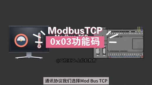 #工控自动化 #modbus通讯 ModbusTCP-0x03功能码