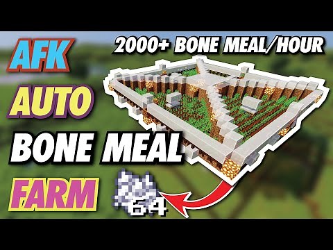 EASY BONE MEAL FARM - 2000+ per HOUR Using Baked Potatoes | *1.14/1.15/1.16*