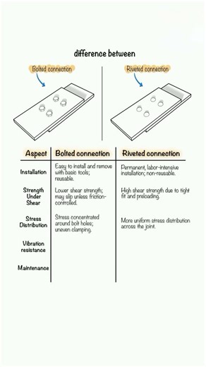 Bolted vs. Riveted Connections: Key Differences & Comparison #construction #civilengineering