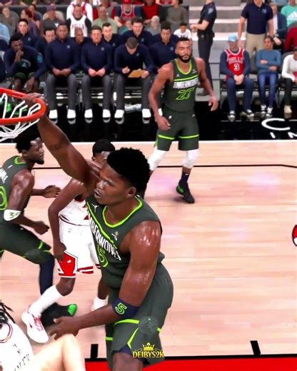 ANTHONY EDWARDS SLAM DUNK / NBA2K25 / ULTRA GRAPHICS PC / LIGHTING MOD #nba2k26 #2kcommunity