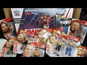 HUGE WWE UNBOXING! RING PLAYSET RAW & SMACKDOWN + NEW ACTION FIGURES!