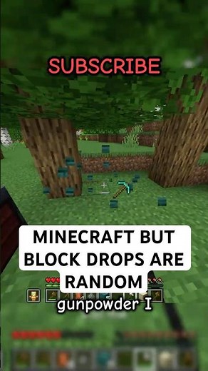 Breaking Blocks Gives Me WHAT?! #minecraft #shorts #challenge