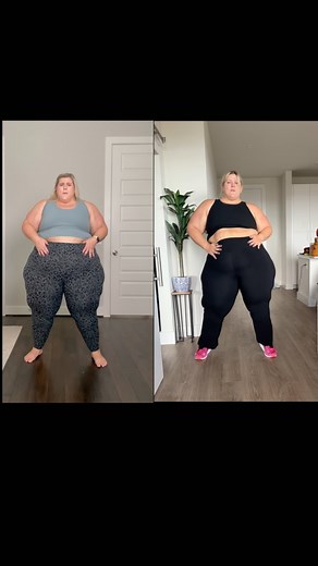 Anna OBrien, confidence queen. on Instagram: "The video on the left was taken on the day I stopped dancing. I’m not sure if you can see it in my face, but I was exhausted and in pain. The video on the right was taken today, and I finished the same dance with a big grin. Yes, my body has changed. Let’s talk about some of the other things that have changed that are way more important to me (and to be clear these changes aren’t solely attributed to me being smaller). I can move with so much less pa