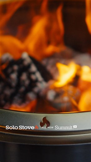 3.4K views · 17 reactions | The All-New Summit 24™ is our easiest fire pit to light—ever. Load the logs, pour the included Solo Stove Fire Starter Gel™ on the Quick-Strike Cone™, and light it up. | Solo Stove | Facebook