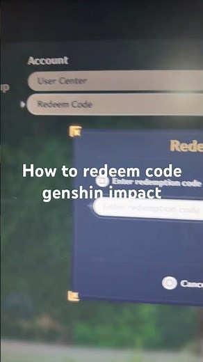 How to redeem code genshin impact