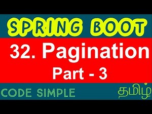 32. Spring Boot Pagination - Part 3 | Spring Boot Expert Tutorial | Code Simple