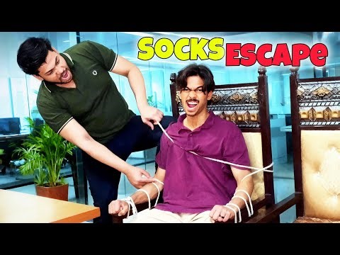 Rope Escape Challenge With Socks 😱 | Can I Break Free? | Watch Till The End!