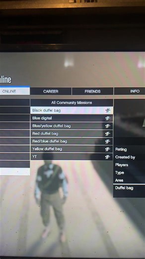 How to make your own duffel bag jobs in GTA five online after the latest patch super easy #GTA #GTAOnline #FYP #FentySuperBrandDay #LanguageLearning