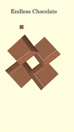Presh Talwalkar from MindYourDecisions on Instagram: "Endless chocolate trick! #illusion #puzzle"