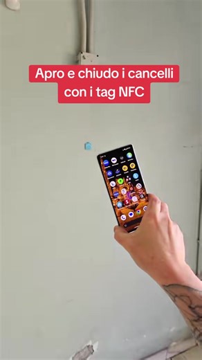 Aprire il cancello con i tag nfc #nfc #automazioni #cancelloautomatico #sonoffeu #sonoffeuropa