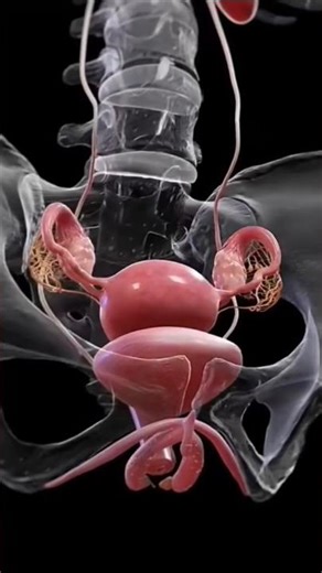 The female Reproduction system#3danimation#motivation#mbbs#bds#bhms#neet#medicledream