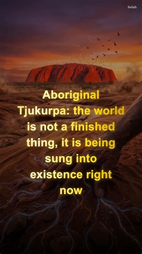 Aboriginal Australians believe creation never ended, it is happening right now