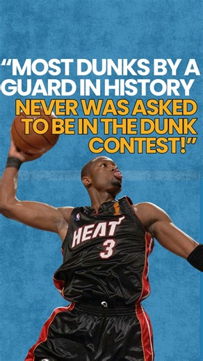 Most dunks by a guard in history… yet was never asked to be in the dunk contest 🤔 | Dwyane Wade