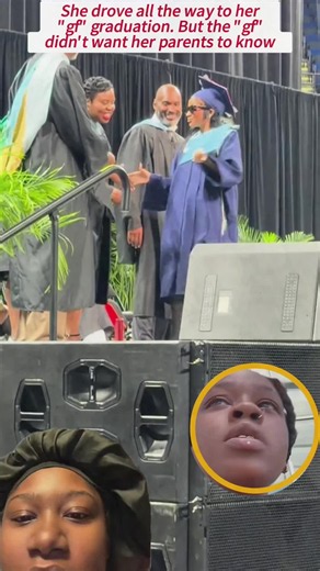 She drove all the way to her “gf” graduation. But the “gf” didn’t want her parents to know#graduation