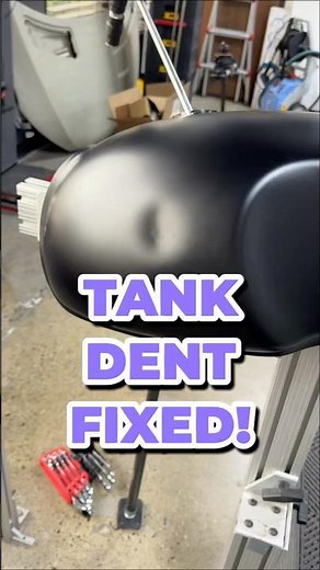 Can a Dented Matte Motorcycle Gas Tank Be Fixed?