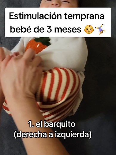 Ejercicios de estimulación para bebés de 3 meses