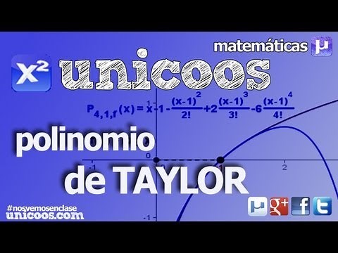 Polinomio de Taylor con Resto de una funcion trigonometrica UNIVERSIDAD unicoos