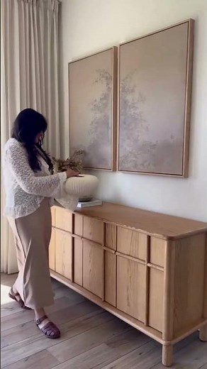 Sideboard Styling 🌿 Elegant, Warm & Modern Organic Vibes!