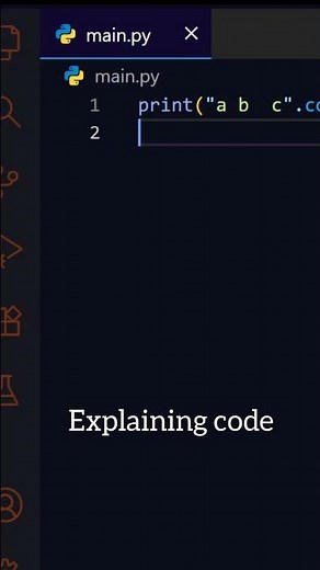 Count spaces in string using Python #coding #python #programming