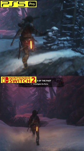 Rise of the Tomb Raider Nintendo Switch 2 vs Xbox 360 Graphics Comparison