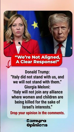 Trump vs Italy? Giorgia Meloni’s Response Sparks Global Debate #trendingnow #geopolitics